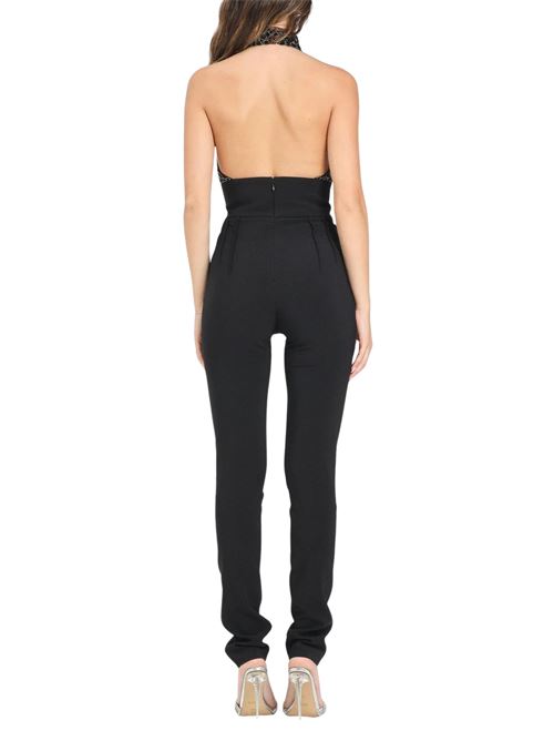 Tuta nera in crepe Elisabetta Franchi | TU06257E2110